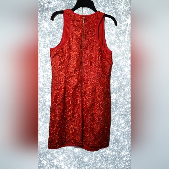 Laundry by Shelli Segal Red Sleeveless Sheath Dress- Size 8 - Picture 2 of 5